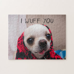 Puzzle Chihuahua mignon Je vous jure que vous aimez Valen