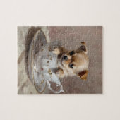 Puzzle Chihuahua Puppy Dans Une Peinture À Huile De Teint (Horizontal)