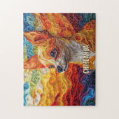 Puzzle Chihuahua Quart Portrait de Chien (Vertical)