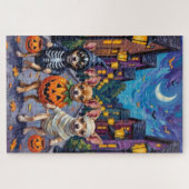 Puzzle Chihuahua Trick-or-Treating en costumes d'Hallowee (Horizontal)