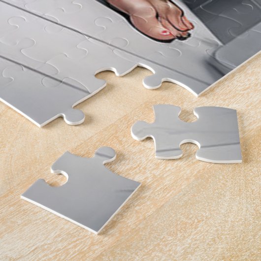 Puzzle Chimp Drôle Sur Toilettes (Côté)