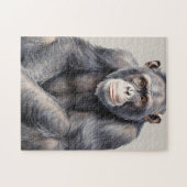 Puzzle Chimpanzé aquarelle peinture de singe (Horizontal)