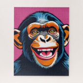 Puzzle Chimpanzé fou mignon (Vertical)