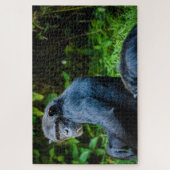 Puzzle Chimpanzé noir dans la nature (Vertical)