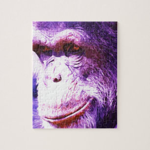 Puzzle Chimpanzé souriant