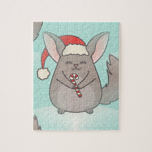 Puzzle chinchillas de noël (Vertical)