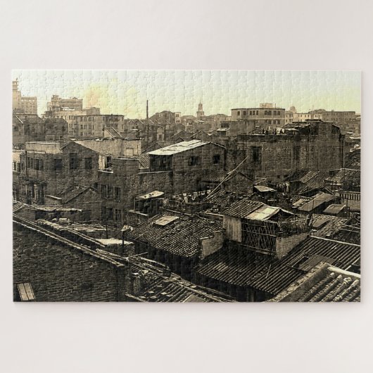 Puzzle Chine Ancienne ville de Canton (Horizontal)