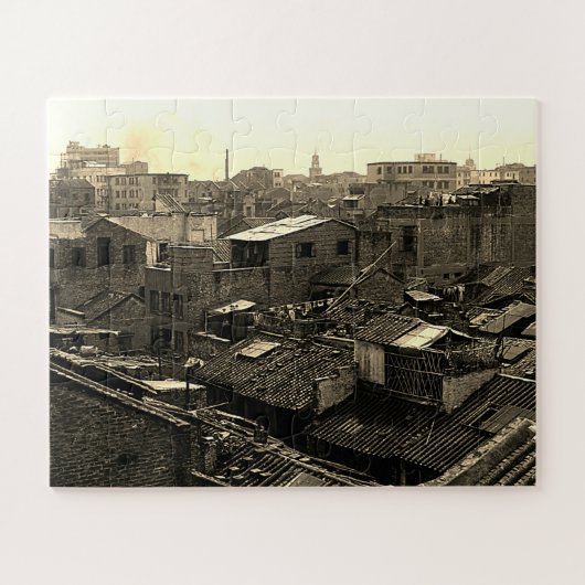 Puzzle Chine Ancienne ville de Canton (Horizontal)