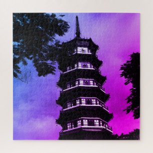 Puzzle Chine antique Canton la pagode fleurie