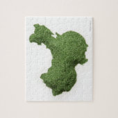 Puzzle Chine continentale faite d'herbe (Vertical)