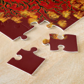 Puzzle Chine Dragon rouge et or design (Côté)