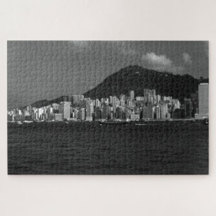 Puzzle Chine vintage Baie de Hong Kong Gratte-ciel
