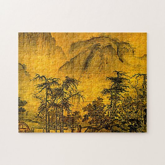 Puzzle chinois antique de peinture de paysage (Horizontal)