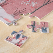 Puzzle Chinoiserie rose (Côté)