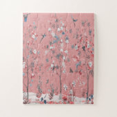 Puzzle Chinoiserie rose (Vertical)