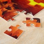 Puzzle Chiot adorable avec fond Halloween (Côté)