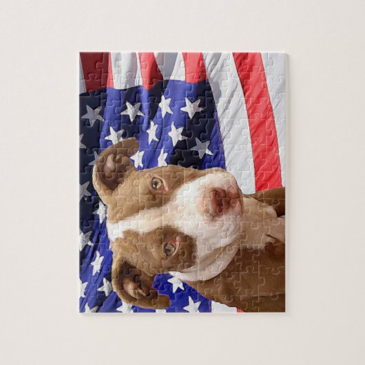 Puzzle Chiot américain Pitbull (Vertical)
