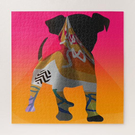 Puzzle Chiot Avec Écharpe (Vertical)