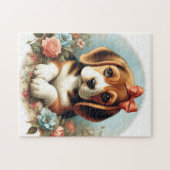Puzzle Chiot Beagle vintage (Horizontal)