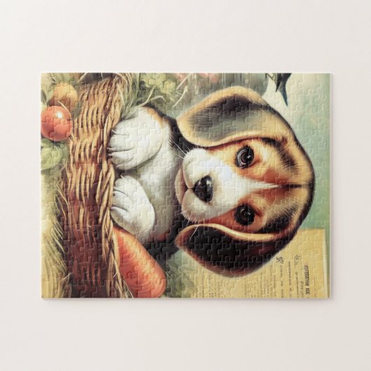 Puzzle Chiot Beagle vintage (Horizontal)