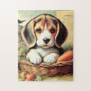Puzzle Chiot Beagle vintage
