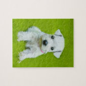 Puzzle Chiot blanc de Schnauzer (Horizontal)