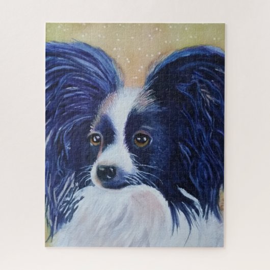Puzzle Chiot blanc et noir sucré (Vertical)