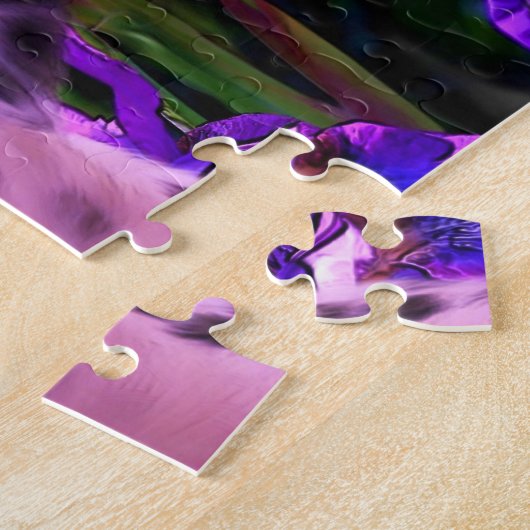 Puzzle Chiot dalmate Iris Fleurs de Chien Art (Côté)