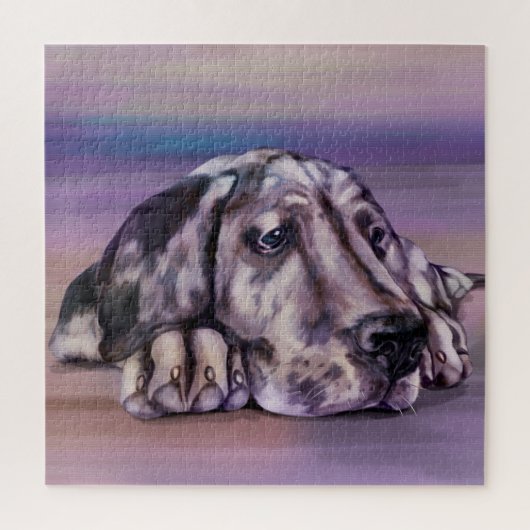 Puzzle Chiot de l'Harlequin (Vertical)