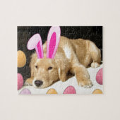 Puzzle Chiot de Pâques Golden Retriever (Horizontal)