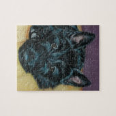 Puzzle Chiot de Scottie "de fin de support de bébé" - (Horizontal)