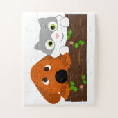 Puzzle Chiot et chaton (Vertical)