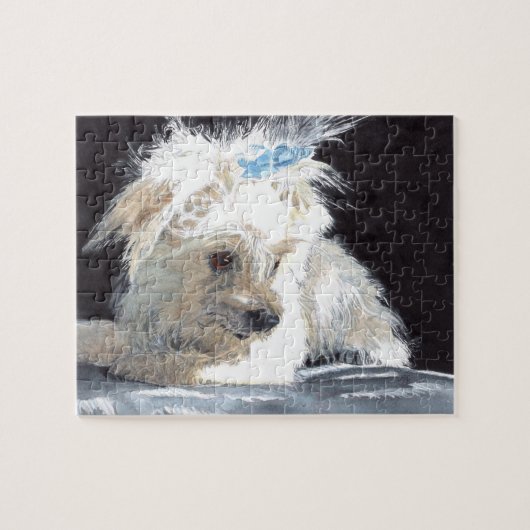 Puzzle Chiot maltais (Horizontal)