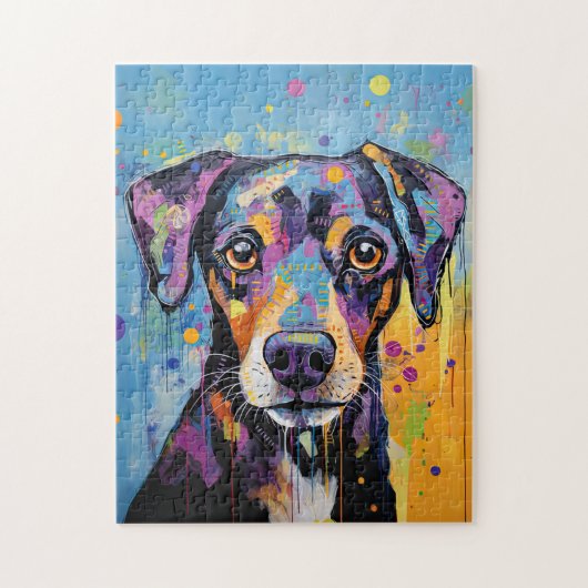 Puzzle Chiot Mignon Chien Drôle Mixte Média Animal De Com (Vertical)