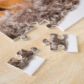 Puzzle chiot mignon de pinscher de dobermann (Côté)