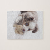 Puzzle chiot rouge australien de merle (Horizontal)