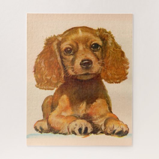 Puzzle Chiot spaniel cocker des années 1940 - La coupe de (Vertical)