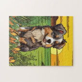 Puzzle Chiots Berger Australien (Horizontal)