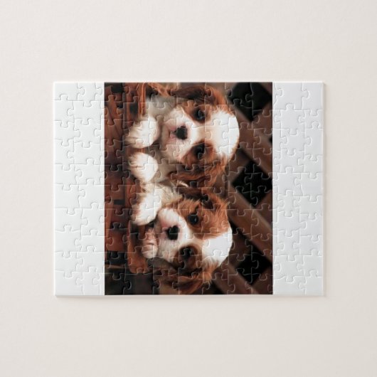 Puzzle Chiots cavaliers (Horizontal)