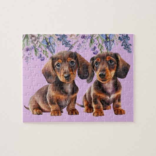 Puzzle Chiots de Dachshund (Horizontal)