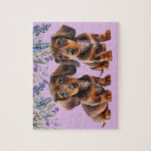 Puzzle Chiots de Dachshund (Vertical)