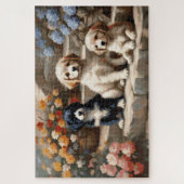 Puzzle Chiots de jardin classiques (Vertical)