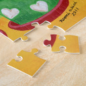 Puzzle Chiots de Labrador de pot de fleur (Côté)