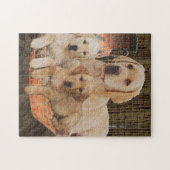 Puzzle chiots labrador mignons (Horizontal)