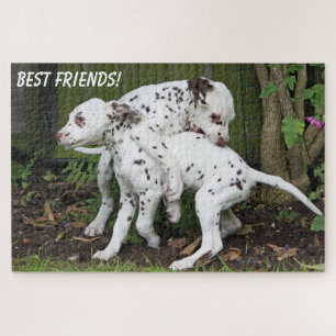 Puzzle Chiots mignons jouant