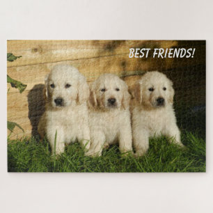 Puzzle Chiots mignons jouant
