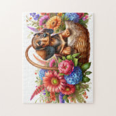 Puzzle Chiots teckel (Vertical)