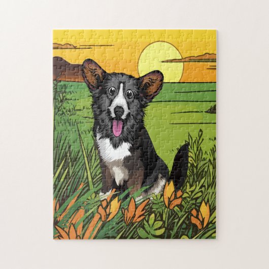 Puzzle Chiots Welsh Corgi (Vertical)