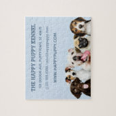 Puzzle Chipies de découpe texte personnalisé (Vertical)