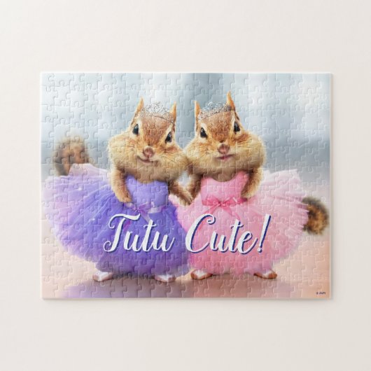 Puzzle Chipmunk Ballerina Duo (Horizontal)